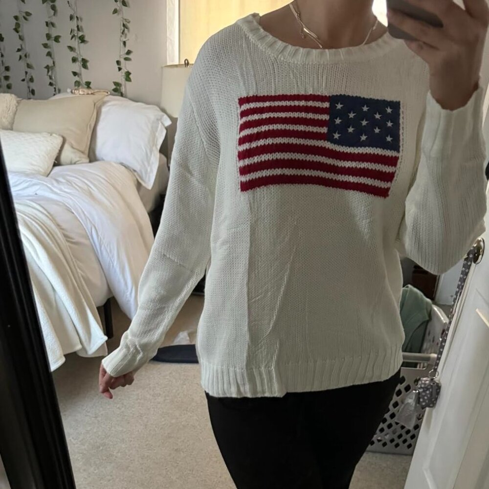 Flag Pattern Sweater ❤️ - Picture 2 of 8